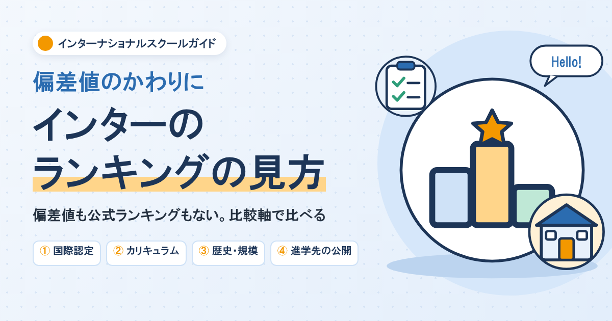 インターナショナルスクールのランキングの見方